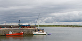 Kinvara Harbor near Dunguaire Castle