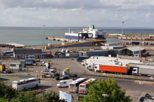 Rosslare Ferry in Harbor